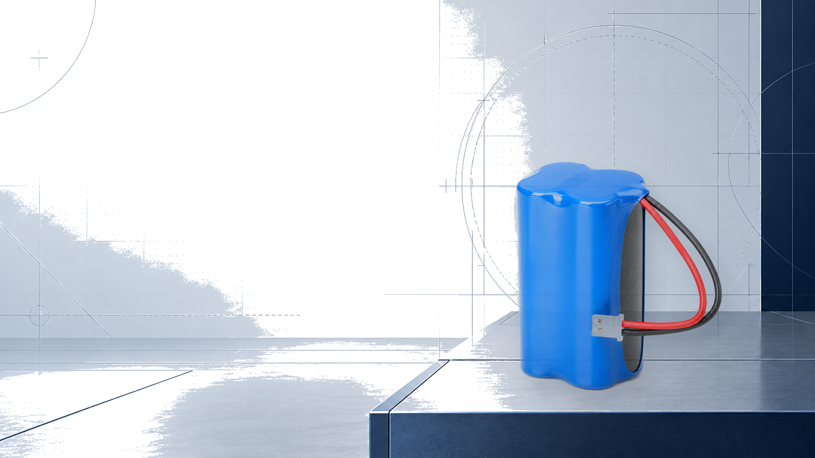 Pack de bateria para aplicação 24V em composição técnica